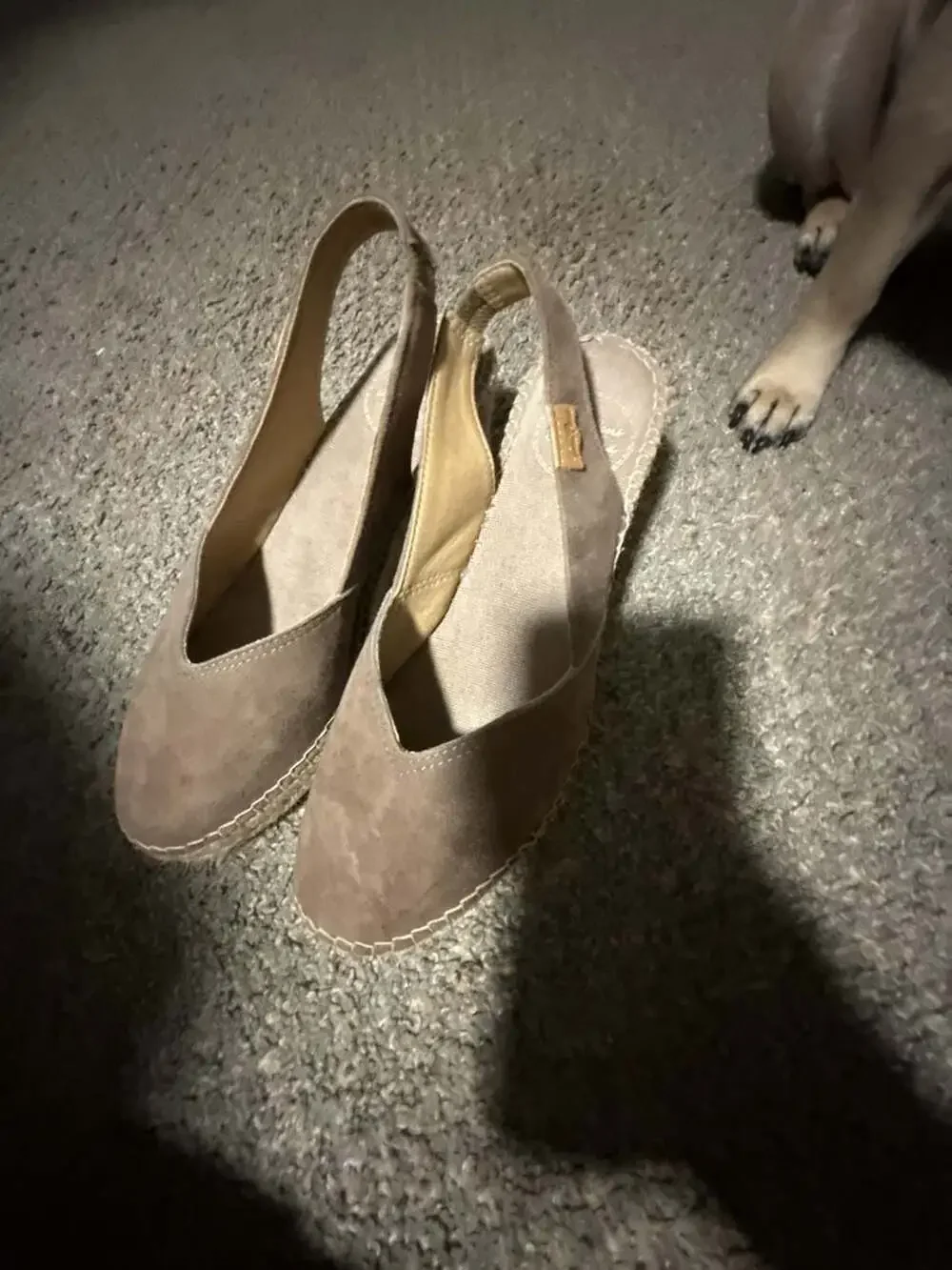Toni Pons Suede Slingback Wedge Espadrilles